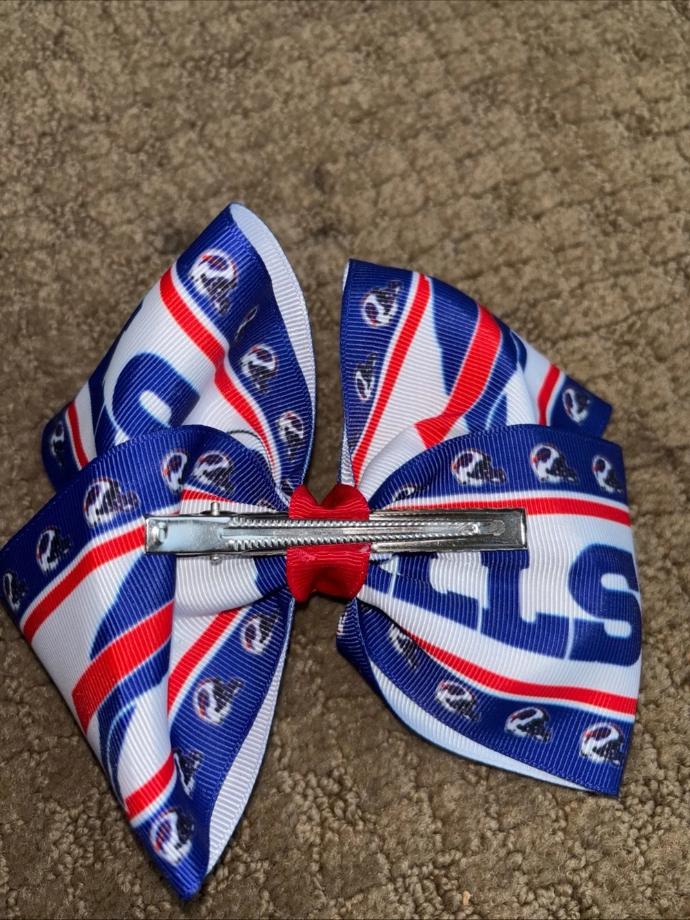 Buffalo Bills football hair bow clip